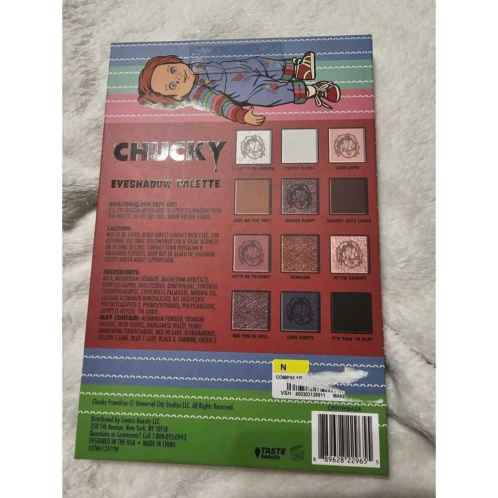 Taste Beauty Chucky Eyeshadow Palette Shimmer/Matte Pressed Powder 0.74 oz NEW